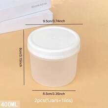 2/10/12-Pack(Jars+Lids)Multi Capacity Lunch Bowl Containers With Lids-Storage Jars For Yogurt,Overnight Oats,Meal Prep-Microwave And Dishwasher,Meal Prep Containers,Oatmeal Yogurt Breakfast Cups,Lunch Boxes,Large Capacity Portable Plastic Stor - Clear - View 34