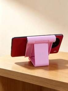 1/2pcs Foldable Portable Phone Stand, Premium ABS Desktop Holder, Adjustable Angle Universal Stand, Multi-Angle Folding Desktop Support, Lightweight Portable Pocket Size Design, Suitable For All Smartphones And Tablets, Stable Non-Slip Desktop Storage - A - View 8