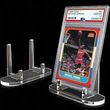1pc Acrylic Card Holder, Card Display Stand, Coin Display Stand, Suitable For Displaying Magnetic Cards, Challenge Medals, Baseball Cards, Sports Cards, And Trading Cards. For Best Results, We Recommend Purchasing Multiple. - Multiple Styles - View 2