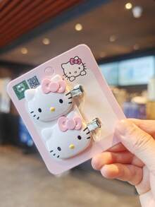SANRIO Cute Hello Kitty Duck Mouth Hair Clip Sweet Seamless Bangs Side Clip Fashionable Cute Hair Accessory Hairpin - Multicolor - View 3
