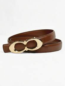 New Designer Letter Buckle Belt - Paired With Exquisite Alloy Buckle, Light Luxury Versatile, Suitable For Daily Commute, Date, Wedding And More Occasions - Multicolor - View 9