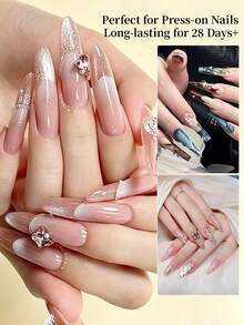 RS NAIL 30g Solid Nail Tips Gel For Press-On Nails, No-Stick Strong & Long Lasting, Multi-Use For 3D Nail Art & Rhinestone Gems, Value Size For Nails DIY, UV/LED Needed Nail Supplies - 1PC - View 5