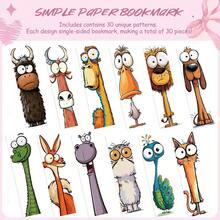 30pcs Funny Animal Bookmark DIY Students Readers Page Marker Library Office Page Marking - 1 Set - View 6