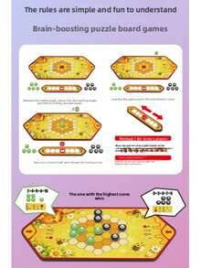 Family Parent-Child Magnetic Curved Ball Desktop Game, 2-Player Competitive Launching Strategy Board Game, Built-In Magnetic Adsorption For Stable Placement, Fun Curved Path Battle, Simple Game Rules, Cartoon Exquisite Game Board, Develop Children's Thinking Ability, Home Gathering Team Building, Children's Birthday Holiday Gift Toy - Multicolor - View 11