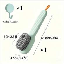 2pcs Set Dispenser Shoe Brush With Hook, Soft Bristles, Suitable For Home Shoes And Clothing Cleaning - Multiple Styles - View 10