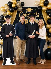 Custom Life-Size Cardboard Standee, Personalized Photo Standee, Full Body Silhouette, Custom Character Standee Decoration, Graduation Party Decor, Wedding Gift, Birthday Party Photo Prop, Home Decor, Event Decor, Personalized Life-Size Standee, Party Backdrop Decor, Celebration Display Decor, Custom Photo Silhouette - Multicolor - View 6