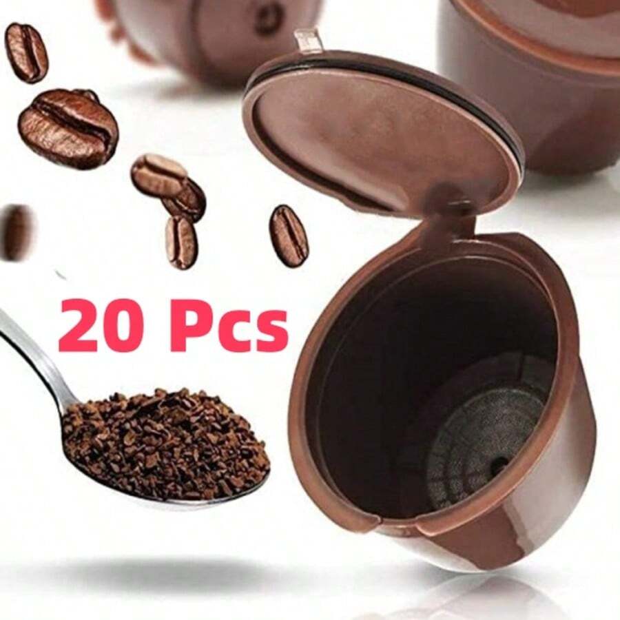 20 Pcs Capsula Reciclavel Cafe Reutilizavel Acessorio Sustentavel Para Maquina - Visão 1