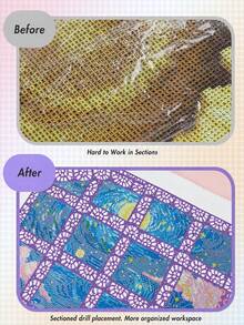 Reusable Anti-Stick Diamond Painting Release Frame Film, Suitable For Special-Shaped/Round/Square Diamonds, Thick Film Replacement Paper, For DIY Hand Tools, Ideal Gift For Enthusiasts - A - View 5