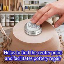 Pottery Throwing And Trimming Rotating Tool With Level, Pottery Decorating Tool, Ceramic Rotating Small Tool, Suitable For Clay - Multicolor - View 3