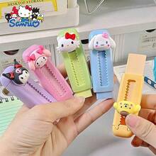 SANRIO Set 1/3/5 buah Penghapus Tarik-Dorong Karakter 3D Lucu, Warna Macaron Segar, Desain Batang Dorong yang Dapat Ditarik, Menghapus Bersih dengan Sedikit Serpihan, Ringkas dan Portabel, Cocok untuk Siswa Menulis dan Mengoreksi, Alat Tulis yang Sangat Menarik dan Menggemaskan - MultiWarna - View 1