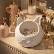3pcs Mini Cat Shaped Jewelry Storage Box, Suitable For Storing Rings, Bracelets, Earrings And Other Delicate Small Items, Christmas, Halloween, Easter, Entryway Key Storage, Easy To Access - View 4