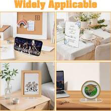 1pc Acrylic Card Holder, Card Display Stand, Coin Display Stand, Suitable For Displaying Magnetic Cards, Challenge Medals, Baseball Cards, Sports Cards, And Trading Cards. For Best Results, We Recommend Purchasing Multiple. - Multiple Styles - View 5