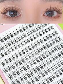 Lvcheryl 180 Cluster Eyelash Extension, Wispy And Fluffy C Curling Segmented False Eyelashes For Natural And Voluminous Look, For Beginners Eye Makeup DIY At Home Lash Clusters, Eyelash Clusters, Individual Eyelashes, Lashes, Fake Lashes - C - View 8