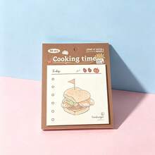 Miniso (1PC Random Delivery) Food‑Themed Sticky Note (Mixed Styles), 30‑Sheet Self‑Adhesive Memo Pad, Removable Adhesive Notes, Cute Pattern Stationery, For Note Marking, Page Flag, Office & School Journal Use - one-size - View 9