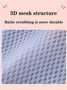 2pcs Double-Sided Soap Foaming Net Bag, Exfoliating Shower Sponge, Lathering Soap Pouch For Bath And Body Cleansing - Multicolor - View 3