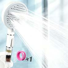 Handheld Filtered Shower Head | Filtered Handheld Shower, Softens Hard Water, Comes With 1 Roll Of Tape, Bathroom Shower Accessory - Shower Head - View 1