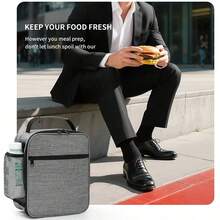 1PC Thickened Leak-Proof Insulated Lunch Bag, Portable Cold-Keeping Fresh-Keeping Tote Bag For Office Workers, Lunch Box Bag - Multicolor - View 10
