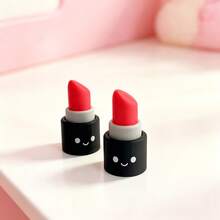 Clickable Lipstick 3D Printed Stress Relief Button, Home Office Desk Decor, Backpack Charm, Car Accessory, Multi-Functional Unique Keychain - Multicolor - View 4