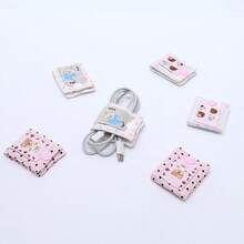 1pc Little Bear Data Cable Storage Clip Cartoon Data Cable Sorting Clip Earphone Cable Organizer - Multicolor - View 3