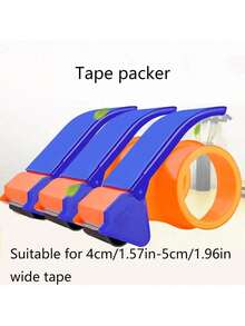 1pc Tape Dispenser, Office Express Packaging Sealing Machine, Handheld Tape Machine, Plastic Tape Holder, Tape Packaging Tool, Metal Tape Cutter, Used For Cargo Sealing, Sticking, Tape Supplies - Tape Dispenser - View 5