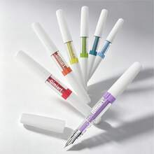 Languo 4-Color Ink Fountain Pen Set, Replaceable Ink Cartridge Fountain Pens, Precision Fine Nib, Wear-Resistant Alloy Nib For Smooth And Stable Writing, Rich Saturated And Transparent Ink Colors, Student Writing, Calligraphy, Drawing, Art, Doodle, Business Gift - Multicolor - View 9