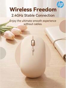 HP M241 Wireless Mouse, Morandi Color, 1600 DPI Adjustable, Silent Click, Precise Office Operation, Compatible With Desktop And Laptop, Battery Version 6-Month Battery Life - View 5