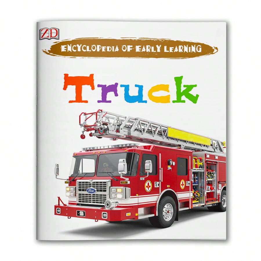 Fire Truck & Special Vehicles Learning Notebooks, Transportation Picture Recognition And English Vocabulary Practice, Rescue Vehicle Visual Learning, Early Knowledge Activities For Home Study And Classroom Use - Vehicle Learning - View 1