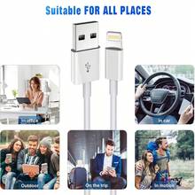 Cáp dữ liệu USB A sang Lightning sạc siêu nhanh, cáp sạc USB A sang Lightning tương thích với iPhone 14 13 12 11/Mini/Pro/ProMax/8/Pro, cáp sạc nhanh USB chính hãng tương thích với iPhone 11 12 13 14 Pro Max, cáp dữ liệu tương thích với iPhone 7 8 Plus SE XR iPod, củ sạc tường USB - trắng - Xem 5