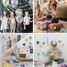 8pcs Cute Anime Pok é Mon DIY Face Changing Sticker Self-Adhesive Waterproof Vinyl Sticker Suitable For Laptops, Water Bottles, Suitcases, Party Decorations, Handmade Art Supplies, Customized Exclusive Cartoon Character Decoration - Multicolor - View 4