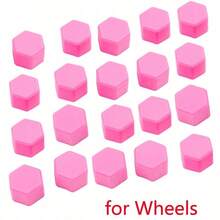 20PCS 19mm Pink Silicone Wheel Bolt Caps, Car Nut Covers, Dustproof And Rustproof, Decorative And Practical Wheel Modification Accessories - Wheel Bolt Covers - View 10