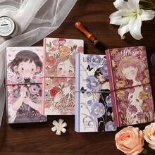 40 Pages/Bag Storage Album, Flower Story Series, Double-Layer Sticker Tape Storage, Card & Postcard Storage Album - Single Piece - View 1