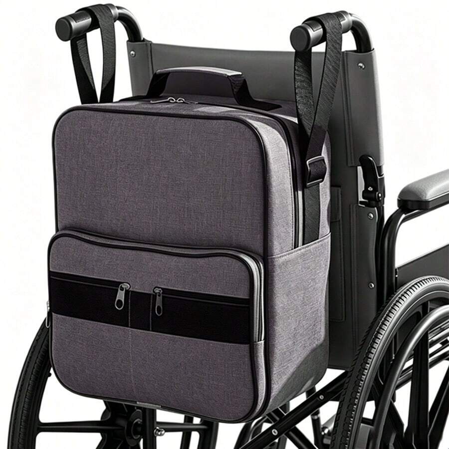 Wheelchair Backpack Bag For Back Of Chair Storage For Electric/ Mobility Scooter - Grey - View 1