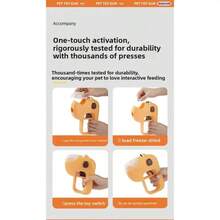 Interactive Dog Treat Launcher, Portable Pet Food Launcher Toy, Suitable For Training And Enrichment Activities, Fits Small Dogs And Cats, Compatible With Round Kibble, Battery-Free, Orange - Ginger - View 7