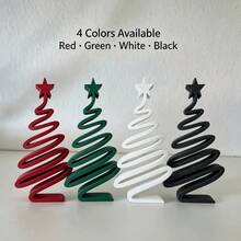 3D Printed Christmas Tree Decor, Minimalist Small Ornament For Christmas, Suitable For Hallway Cabinet, Living Room Decoration, Or Dining Table Decor With Candles, Branches And Balls - This Christmas Tree Is A True Focal Point, Easily Fits Any Room And Style - A - View 10