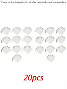 Acrylic Nail Art Storage Box 5/10/20/30/40/60pcs - Transparent Square Display Box, Suitable For Nail Accessories, Earrings, Bracelets, Cards, With Lid Portable Storage Box, Pink Black White Optional, Multi-Scenario Collection Storage Container - Clear - View 15