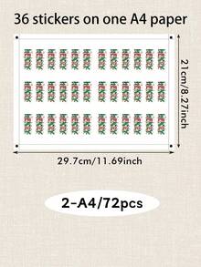 Custom Christmas Name Stickers, Personalized Holiday Letter Decals, Customized Gift Wrap Labels, Customizable Name Stickers For Presents, Christmas Party Decor, Xmas Label Sticke, Holiday Envelope Seals, Holiday Gift Tags 2026,Christmas Gift Stickers - Style B - View 15