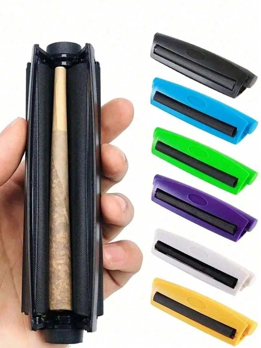 1pc 110mm Manual Cigarette Roller, Suitable For DIY Handmade Cigarettes, Multiple Colors Available, Portable Fast Cigarette Roller, Conical Design, Plastic Material, Suitable For Bulk Tobacco Shaping - Multiple Styles - View 1