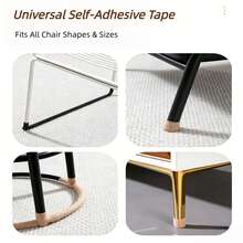 Furniture Table & Chair Leg Pads, Self-Adhesive Silent Anti-Slip Table Leg Protection Tape, Scratch-Resistant Elastic Leg Wraps For Wooden Floors, Thickened Wear-Resistant Silent Protection Covers For Table & Stool Legs, Furniture Anti-Slip Silent Pads, Thickened Self-Adhesive Anti-Slip Tape 4m X 3 Rolls, Table & Chair Leg Anti-Slip Floor Protection - Multicolor - View 6