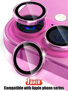 Navigator 1 Set, Pink CD Texture Lens Protector Film Loved By Girls, Compatible With IPhone Ultra/18 Pro Max/18 Pro/18/16/15/14/13/12/11/17/17 Air/17 Pro/17 Pro Max Full Series, Full Lens Cover Camera Protection, High Definition Transparent - Pink - View 10