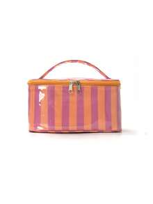 1pc Striped Portable Gift Storage Bag, Holiday Large Capacity Tote Bag, Storage Box, Essential Gift For Friends On Holidays Or Birthdays - Multicolor - View 13