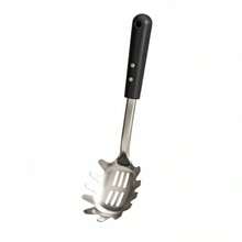 Stainless Steel SS430 Pasta Server With Black Plastic Handle, 32cm Slotted Spaghetti Spoon For Draining And Serving - View 7
