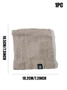 1/3pcs Men's Scarf With Letter Embroidery Patch And Ring Decor,Holiday,Travel - Multicolor - View 10