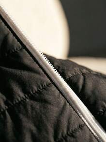 Adidas جاكيتات رياضية للرجال مرنة مريحة متينة للمشي لمسافات طويلة والاستخدام اليومي رمادي IB6070 - الأسود - مشاهدة 6