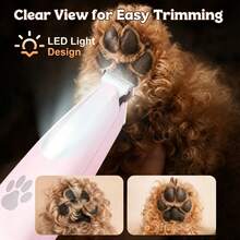 TOUCHBeauty Pet Micro Trimmer, Multi-Function Rechargeable Wireless Pet Grooming Clipper With LED Light, 500mAh Battery, Ultra Quiet Below 35dB, Up To 90 Minutes Runtime, Suitable For Small Dogs And Cats' Paws, Eyes, Ears, Face, And Butt - View 4