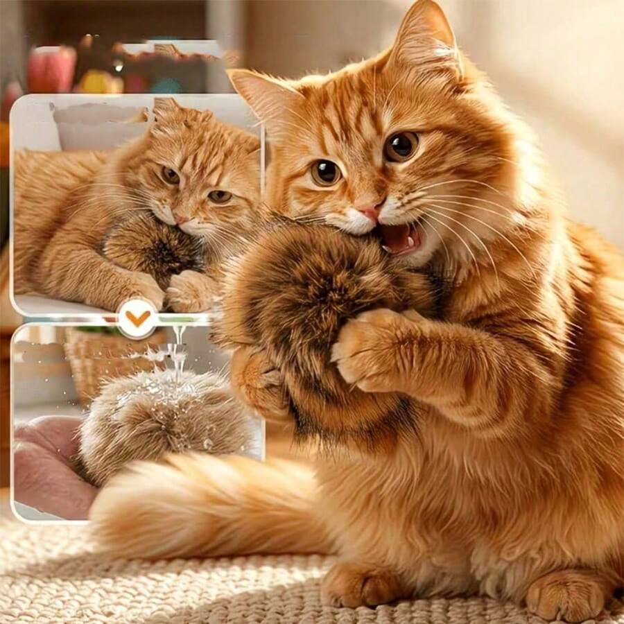 4pcs Interactive Cat Training Toys, Cat-Specific Cat Toys, Fun Chasing For Exercise, Promote Interactive Cat Play, Suitable For Indoor Exercise And Emotional Communication, Suitable As Birthday/Holiday Gift, Battery Not Included