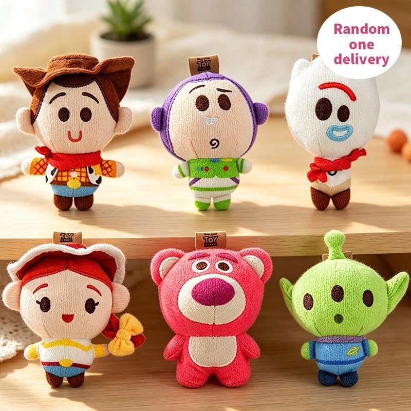 Miniso (1PC Random Delivery) Disney‑Toy Story Infinite Adventure Series Squishy Squeeze Toy ZG, Slow‑Rebound Fidget Figure, Stress‑Relief Decompression Toy, Collectible Character Ornament, Portable Bag Hanging Decor - Multicolor - View 1