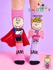 1 Pair Snoopy 3D Decorative Children's Socks, Christmas Creative 3D Cape Kids Leg Socks, Gift Socks - Multicolor - View 1