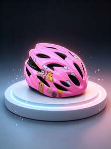 1 Piece Protective Sports Helmet With Adorable Deer Print Pattern, Lightweight & Durable Shell, Custom Adjustable Circumference, Removable Detachable Inner Lining, Gift For Outdoor Cycling, Skateboarding And Roller Skating Sports - Multicolor - View 7