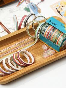 10 Rolls/Box Clear Sky Themed Washi Tape, DIY Colorful Tape, For Stationery, Journals, Scrapbooking Decoration, A Gift For Friends - Multicolor - View 5