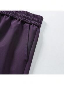 NBCT Women's Lightweight Commuter Outdoor Quick-Draw Elastic Waist Casual Hiking Pants For Daily Wear, Short Trips And Outings - Purple - View 5
